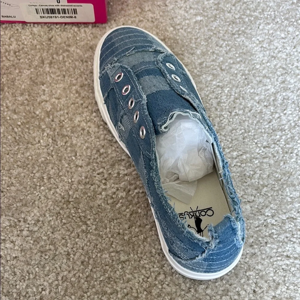 Corkys blue Denim Sneakers - Picture 3 of 5